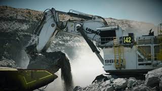 Liebherr  R 9600 Mining Excavator [upl. by Attelrac]