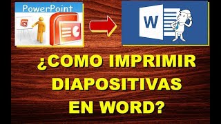 ¿COMO IMPRIMIR VARIAS DIAPOSITIVAS EN WORD [upl. by Ahearn]