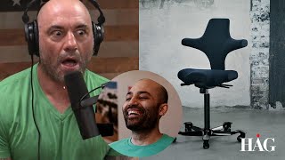 I bought Joe Rogans podcast chair HAG Capisco unboxing jre [upl. by Noraa]