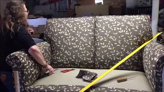 DIY Loveseat Upholstery tutorial with detailed tips Start to finish by a professional upholsterer [upl. by Annamaria798]