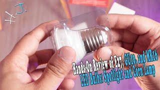 Hands On Review of E27 GU10 and MR16 LED Bulbs Spotlight and Corn Lamp [upl. by Ahsinyt]