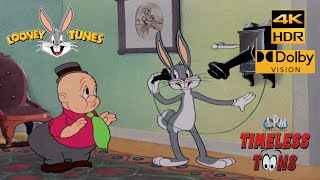 LOONEY TUNES The Wabbit Who Came to Supper Bugs Bunny Elmer Fudd 1942 4K HDR Dolby Vision [upl. by Akienat973]