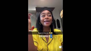 Skai Jackson Pregnancy Cravings Has Her Eating This… [upl. by Orian]