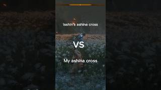 Sekiro isshins ashina cross vs my ashina cross [upl. by Laemsi196]