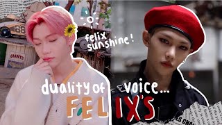 the duality of lee felixs voice [upl. by Punak684]