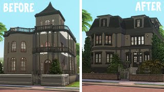 The Goths Manor  Renovating Base Game  The Sims 4 Speed Build [upl. by Aram]