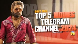 Top 5 best telegram movie Channel 2024  Best movie Telegram Channell Telegram Movie [upl. by Idola662]