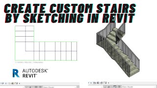 Revit Tutorials  How to Create Stair by Sketch  Revit 2021 [upl. by Tony]