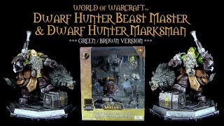 McFarlane ™ World Of Warcraft ™ Dwarf Hunter Beast Master amp Dwarf Hunter Marksman  Unboxing [upl. by Nylhsoj237]