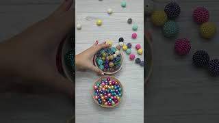 Pearl beads and Amazing beads Oddly Satisfying Vide satisfying satisfyingvideo war shorts short [upl. by Corena]