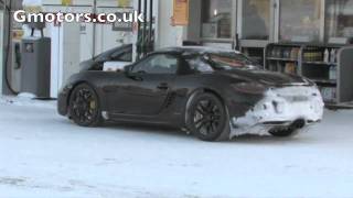 2012 Porsche Boxster 981 Winter Testing In Sweden [upl. by Floria127]