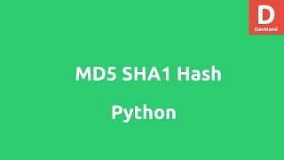 MD5 and SHA1 Hashes in Python [upl. by Algernon]