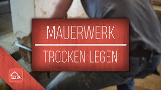 Mauerwerk trocken legen  so wirds gemacht  Heimwerker SPEZIAL [upl. by Nnahteb]