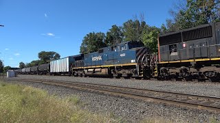 B781s power works Port Reading with Canadian National SD75I 5701 amp BC Rail 4651 9824 [upl. by Osy207]