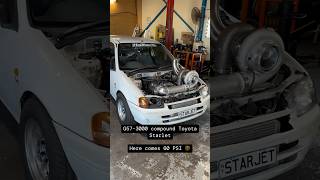 Checkout this G573000 Pro Mod 106MM Turbo on nickkamevaar Toyota Starlet car cars nyce1s [upl. by Idnahs]