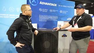 Walk N Talk AHR Expo 2023 The New Enertech Advantage AirtoWater Heat Pump [upl. by Gerick53]