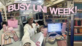 study vlog 🖇️ managing busy uni days productive study tips student success at college 2024 [upl. by Jan903]