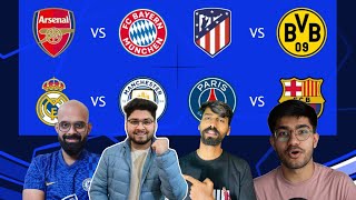 UCL Quarter Final Draw Discussion and Reaction Markaroni DivyanshCR7 ONEMUFC chaarlapate [upl. by Natalia744]