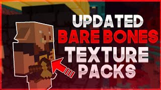 Updated Bare Bones Texture Packs in Minecraft PE 11620  11640 Nether Update [upl. by Anig]