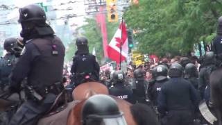 Toronto G20 Peaceful Protest at Spadina Avenue and Queen street [upl. by Ytissac124]