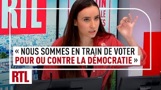 Législatives 2024  quotNous sommes en train de voter pour ou contre la démocratiequot [upl. by Attej]