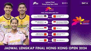 Jadwal Lengkap Final Hong Kong Open 2024 Besok Pukul 1300 WIB Live Inews TV hongkongopen2024 [upl. by Aikenat]