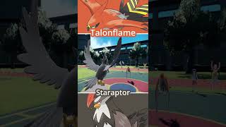 STARAPTOR vs TALONFLAME  Bird Pokémon Battle pokemon [upl. by Antony]