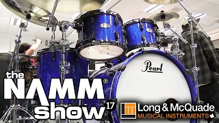 LampM  NAMM 2017 Pearl Drums [upl. by Halimak]