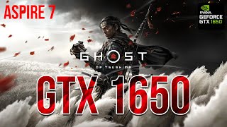 Ghost of Tsushima  Acer Aspire 7  Ryzen 5 3550H  GTX 1650  16gb ddr3 Ram [upl. by Levitan]