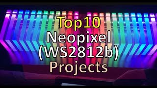 TOP 10 neopixel ws2812b projects 2018 [upl. by Angel]