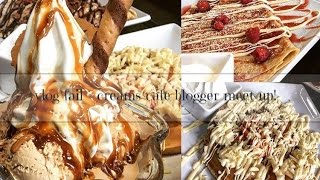 Weekly vlog fail  Creams cafe blogger meet up [upl. by Ayocal]