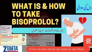 What is Concor  bisoprolol tablet Uses  dosage  Side Effects Contraindications in Urdu Hindi [upl. by Love442]