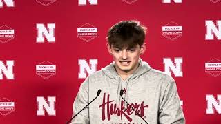 Nebraska Basketball G Connor Essegian meets with the media on Thursday [upl. by Rhyne]