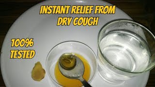 Dry cough  Sore throat  Instant relief home remedies  Cold and cough  Cookingmypassion [upl. by Judah]