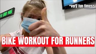 BIKE WORKOUT FOR RUNNERS  my cross training philosophy [upl. by Aerdnaeel]