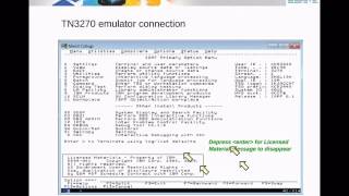 IBM Academic Initiative  Accessing zOS using TN3270 FTP and SSH  Unit 03 [upl. by Curren]