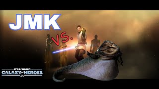 JMK vs Jabba 5v5 swgoh [upl. by Ainessej496]