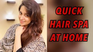 QUICK HAIR SPA AT HOME  HAIR CARE  HAIR SPA  DIPIKA KAKAR IBRAHIM [upl. by Ymrej]