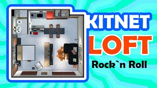 KITNET LOFT  KITNETS modernas DECORADAS KITNET 40m² [upl. by Notse]