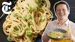 Kenjis Vietnamese American Garlic Noodles With 20 Cloves of Garlic  NYT Cooking [upl. by Stew]