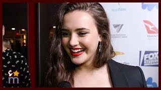 Katherine Langford Interview 13 REASONS WHY Season 2 Filming Update  Exclusive [upl. by Linskey633]