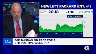 Cramer’s Stop Trading HP Enterprise [upl. by Immij]