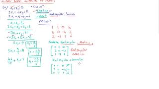 2 Lineer cebir  Lineer Denklem Sistemleri ve Matris [upl. by Slater]