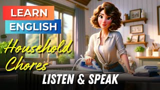 My Daily Household Chores  Improve Your English  English Listening Skills  Speaking Skills [upl. by Kirred]