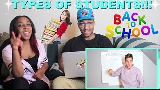 quotTYPES OF STUDENTSquot By The Dolan Twins Reaction [upl. by Ahcas999]