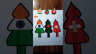 🇮🇳🇧🇩🇨🇭Jana Gana Mana Independence Day Drawing Republic Day shorts flagdrawing art [upl. by Elizabeth]