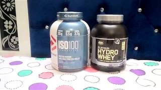 Dymatize ISO 100 vs ON Hydro Whey [upl. by Aicylla]