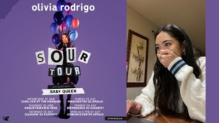 Watch me try to buy SOUR TOUR tickets on presale [upl. by Eelta]