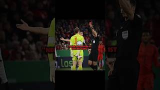 Neuer received his 1st red card 💀 shorts viral funny trending [upl. by Krell]