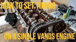 How To Set Timing on a Single VANOS Engine M50TUM52 amp S50 S52 [upl. by Enimassej321]